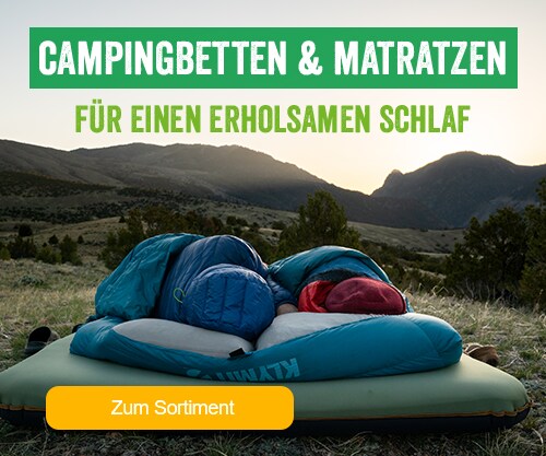 Campingbetten & Matratzen für einen erholsamen Schlaf